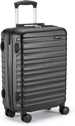 Bagage à roulettes rigide- 55 x 40 x 20 cm Taille cabine, Noir Approuvé pour Ryanair et la plupart des compagnies low cost