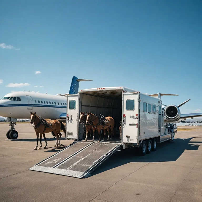 Comment les chevaux voyagent en avion : logistique et enjeux du transport aérien équin